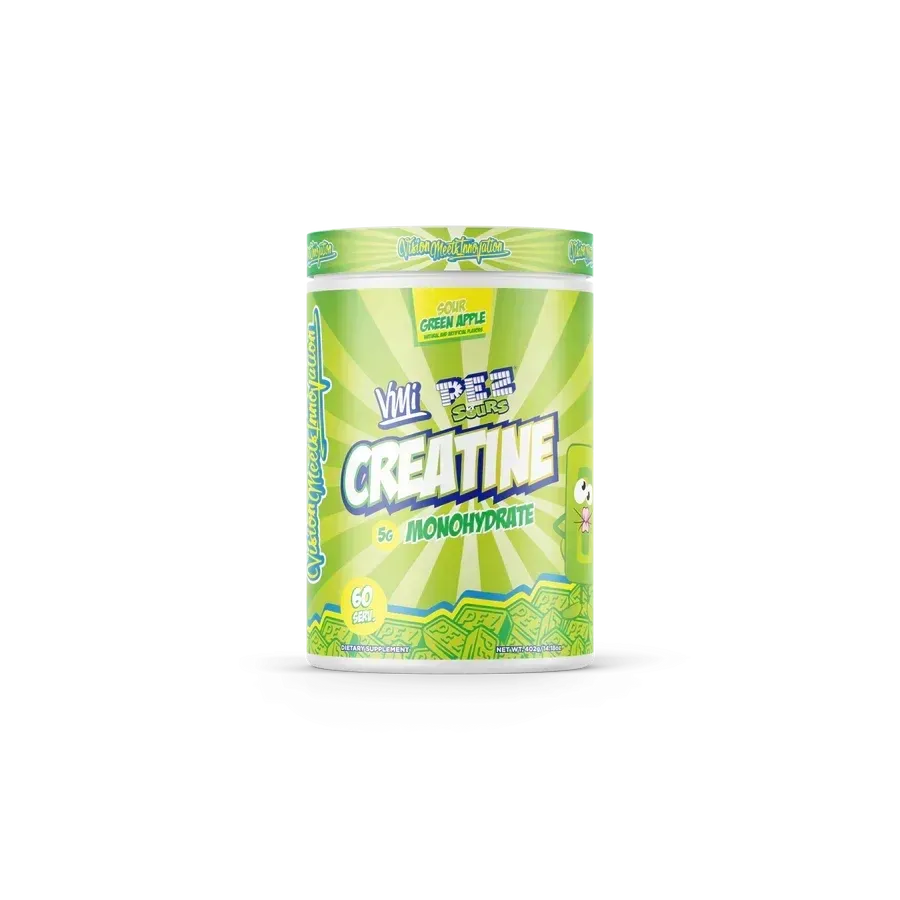 VMI Sports Creatine Monohydrate 300 g, Flavor: PEZ Sour Green Apple, Size: 60 Servings