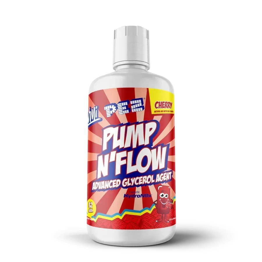 VMI Sports Pump N' Flow Stim Free Pre-Workout, Flavor: PEZ Cherry, Size: 32/16 Servings