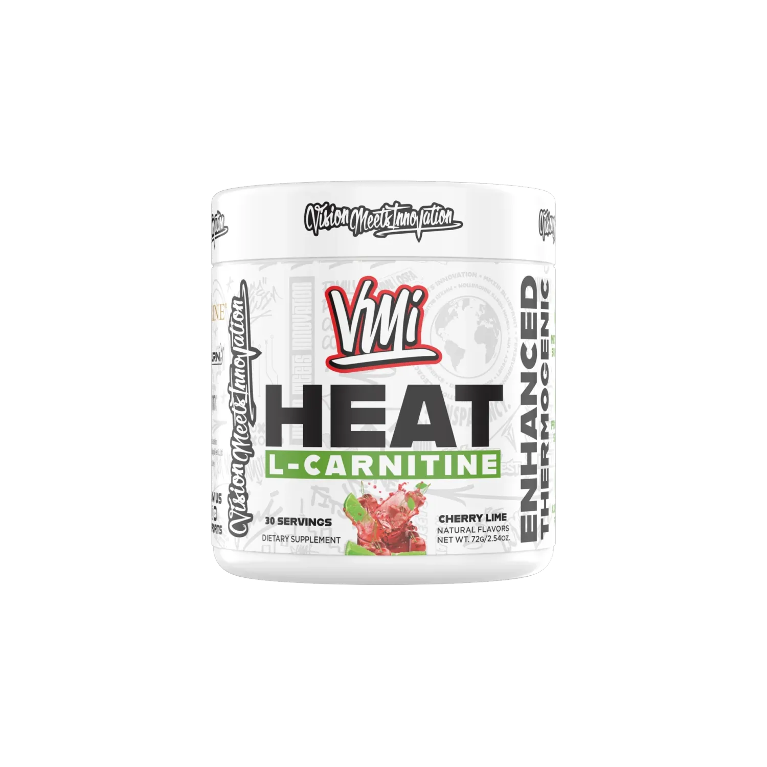 VMI Sports Heat L-Carnitine Powder, Flavor: Cherry Lime, Size: 30 Servings