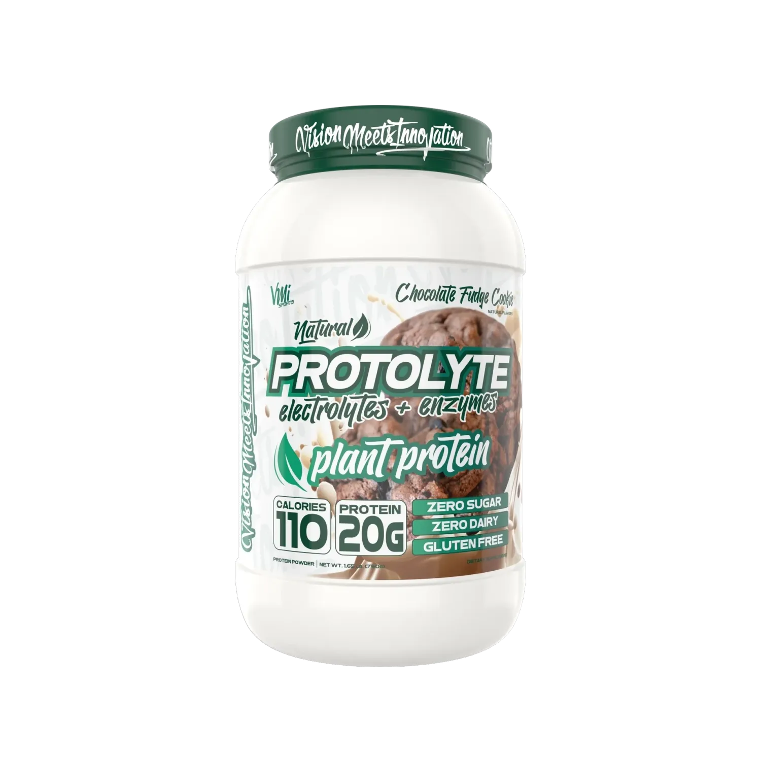VMI Sports Protolyte Plant Based Protein, Flavor: Chocolate Fudge Cookie, Size: 25 Servings