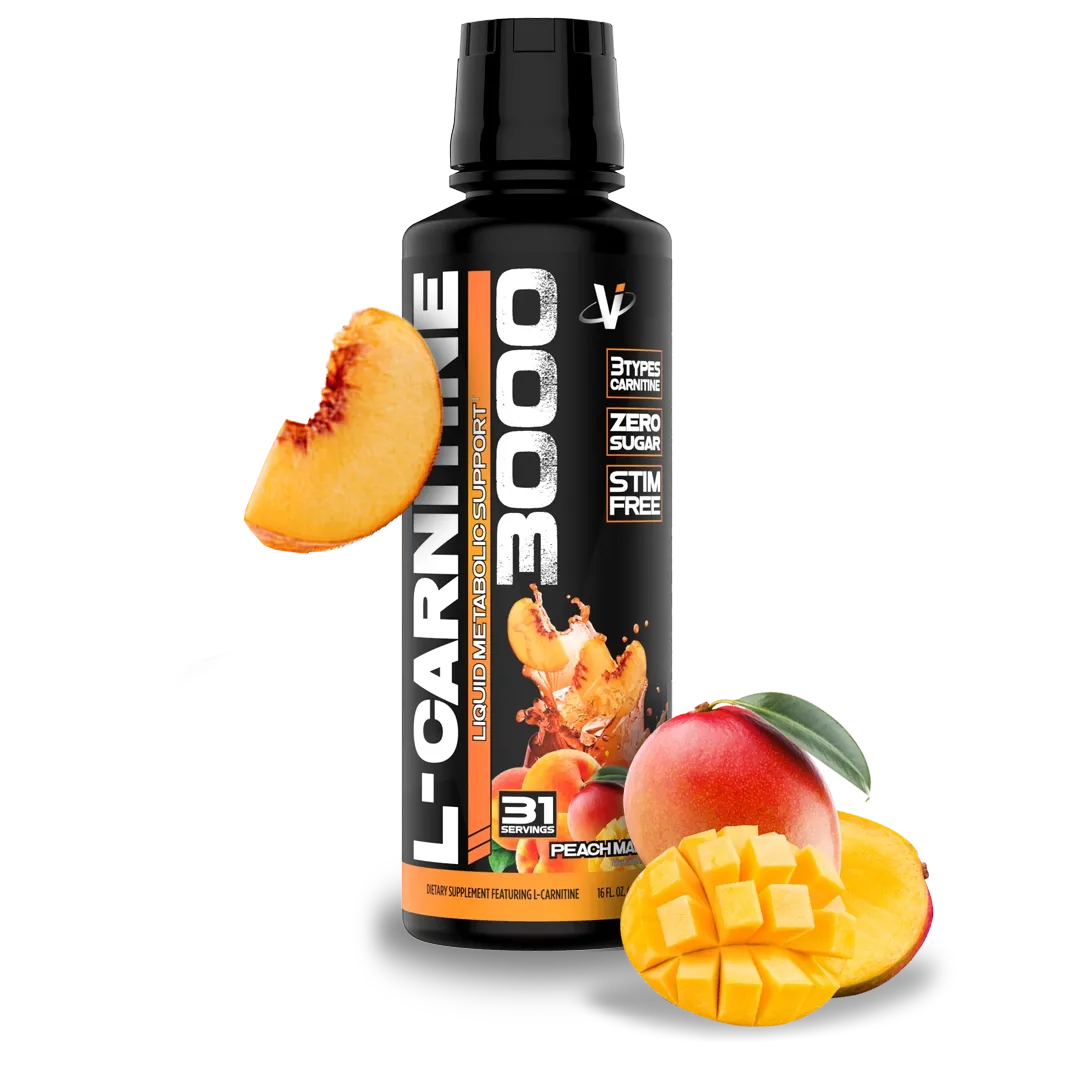 VMI Sports L-Carnitine 3000 Liquid, Flavor: Peach Mango, Size: 16 fl oz