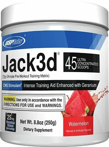 USPlabs Jack3d, Flavor: Watermelon, Size: 45 Servings