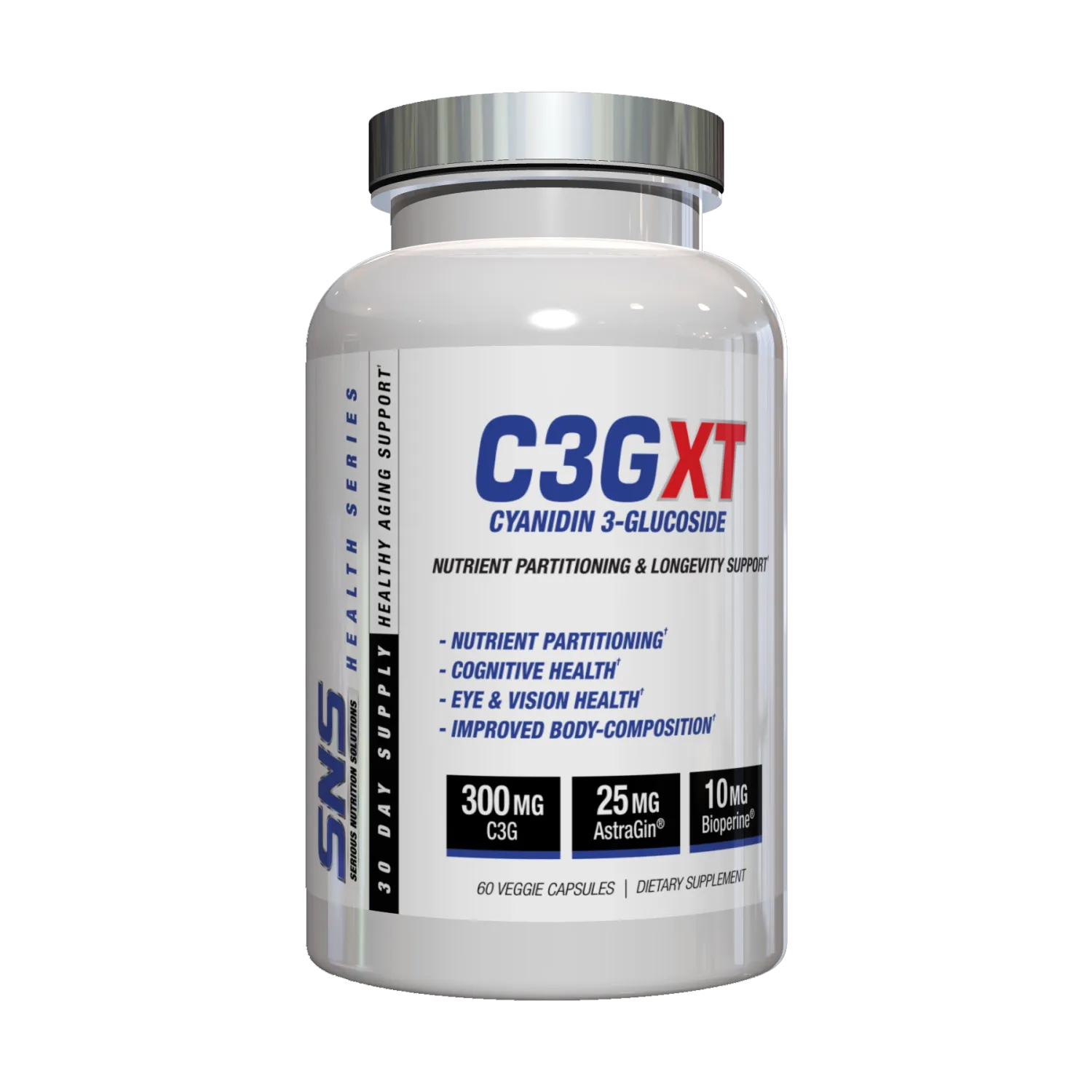 Serious Nutrition Solutions C3G XT, Size: 60 Capsules