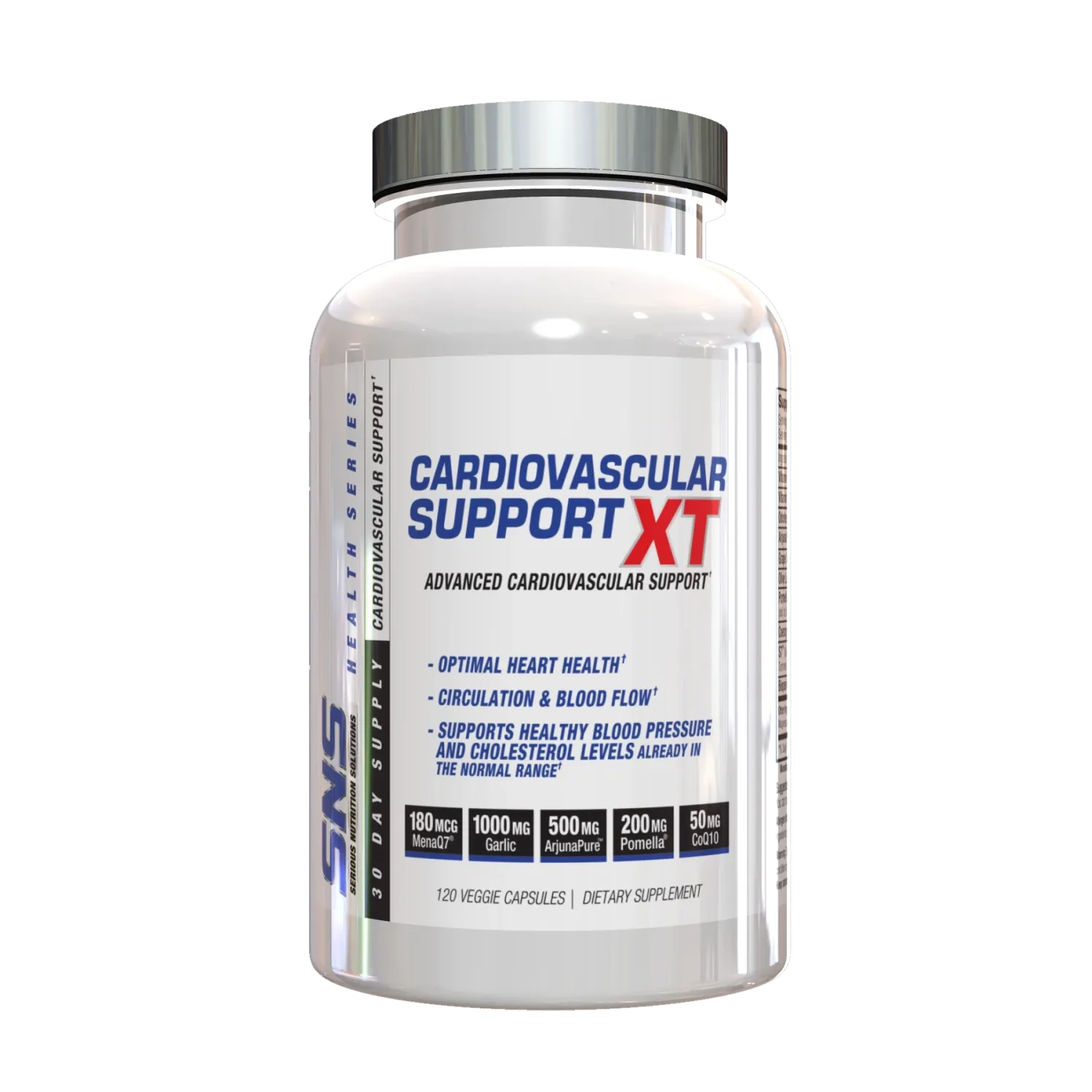 Serious Nutrition Solutions Cardiovascular Support XT, Size: 120 Capsules