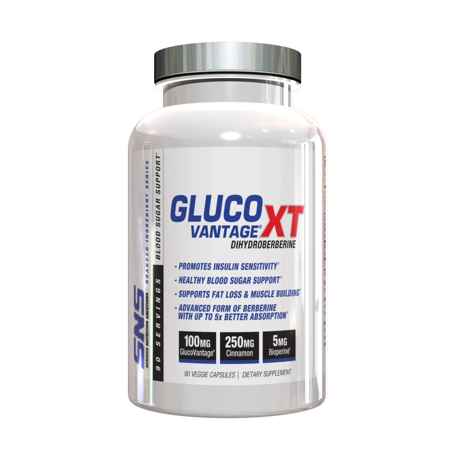 Serious Nutrition Solutions GlucoVantage XT, Size: 90 Capsules