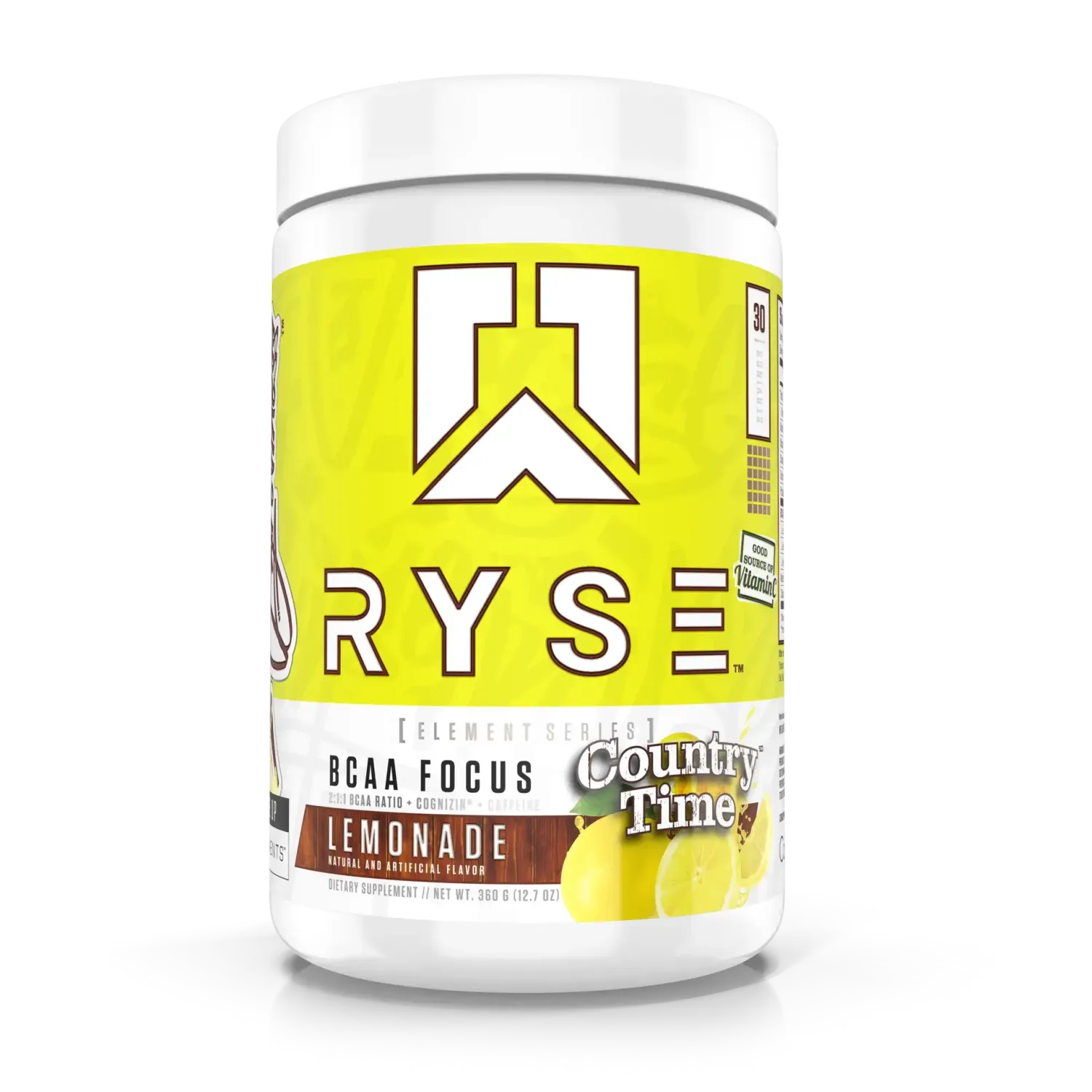 Ryse BCAA Focus, Flavor: Country Time Lemonade, Size: 30 Servings