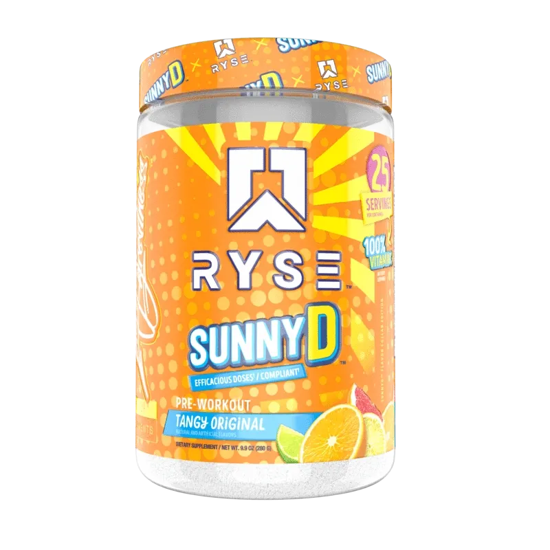 Ryse Project Blackout Pre-Workout, Flavor: Sunny D Tangy Original, Size: 25 Servings