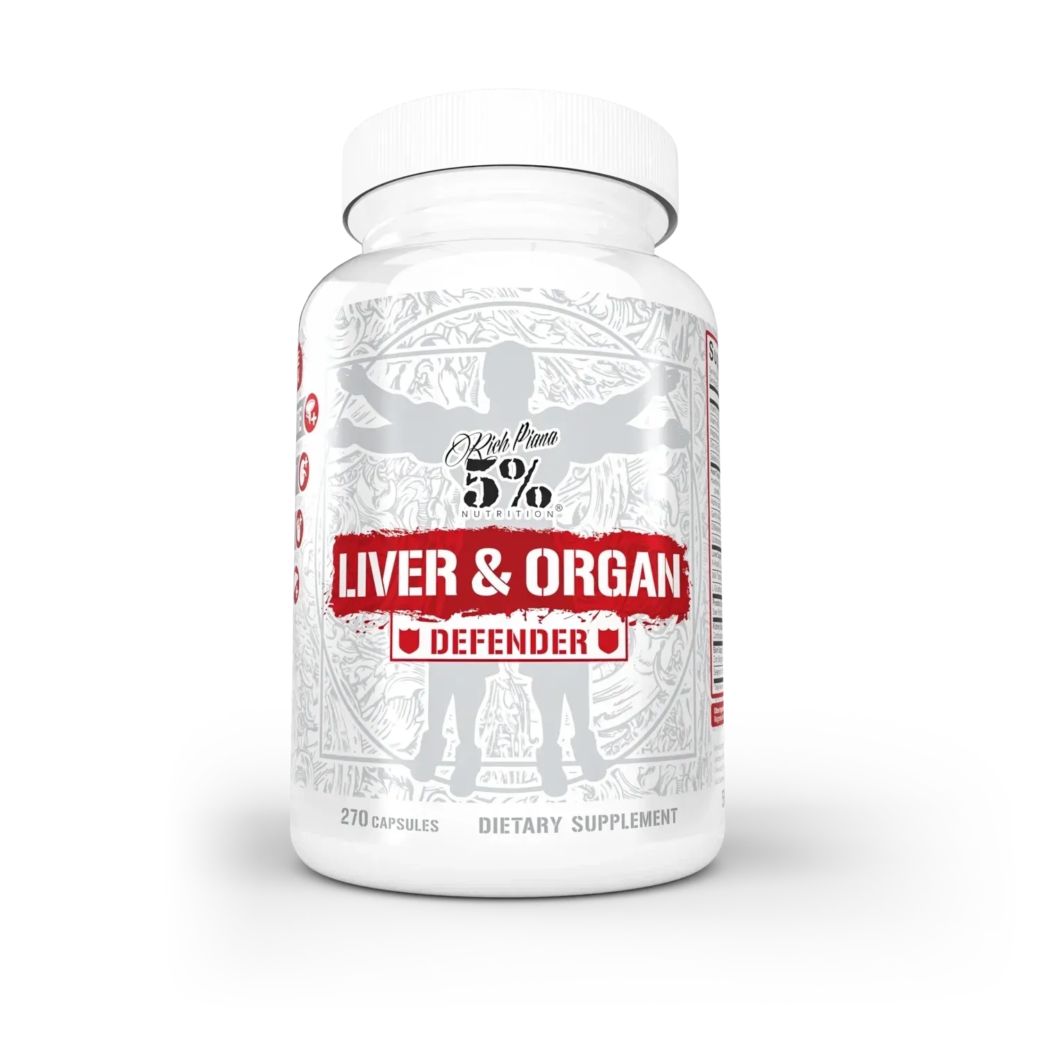 5% Nutrition Liver &amp; Organ Defender Legendary Series, Size: 270 Capsules