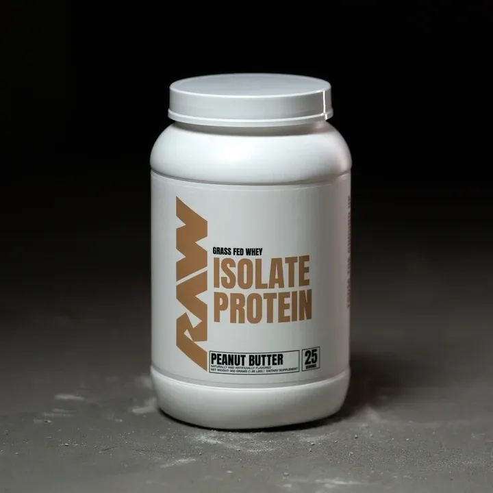 Raw Nutrition Raw Protein, Flavor: Peanut Butter, Size: 25 Servings