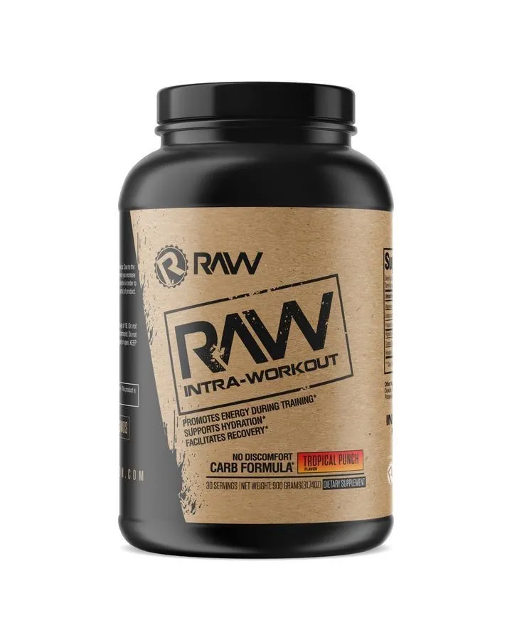 Raw Nutrition Raw Intra-Workout, Flavor: Tropical Punch, Size: 30 Servings