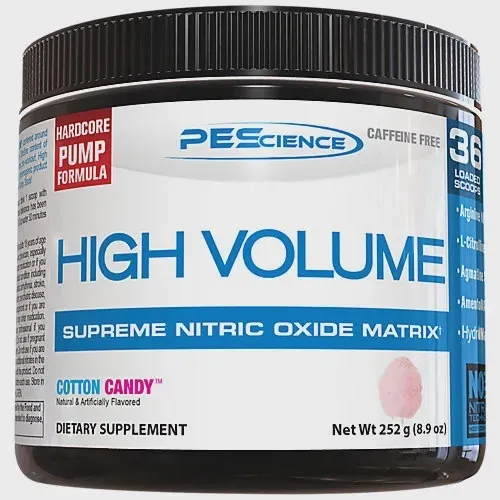 PEScience High Volume Pump Formula, Flavor: Cotton Candy, Size: 18 Servings