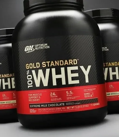 Optimum Nutrition Gold Standard 100% Whey Protein 5 lb, Flavor: Strawberries &amp; Cream, Size: 5 lb