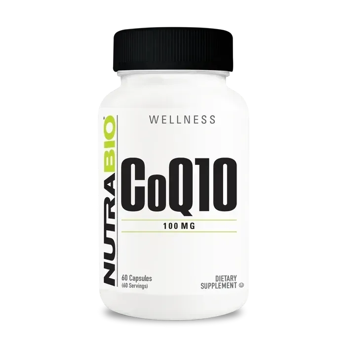 NutraBio CoQ10 100 mg, Size: 60 Vegetarian Capsules