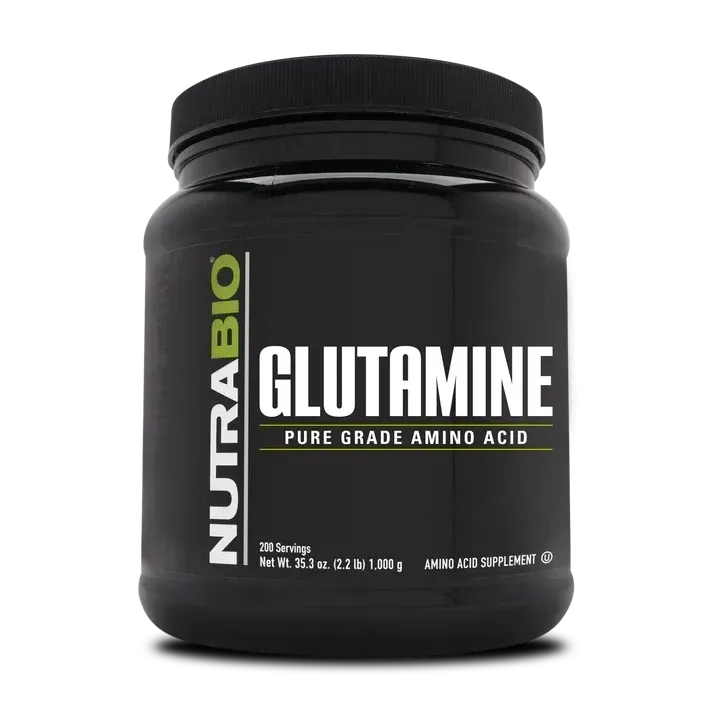 NutraBio Glutamine 1000 g, Flavor: Unflavored, Size: 200 Servings