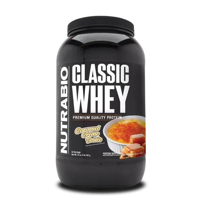 NutraBio Classic Whey Protein 2 lb, Flavor: Caramel Creme Brulee, Size: 2 lb