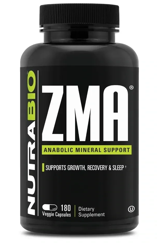 NutraBio ZMA 180 Capsules, Size: 180 Vegetarian Capsules