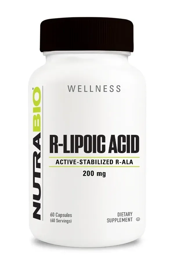 NutraBio R-Lipoic Acid, Size: 60 Capsules