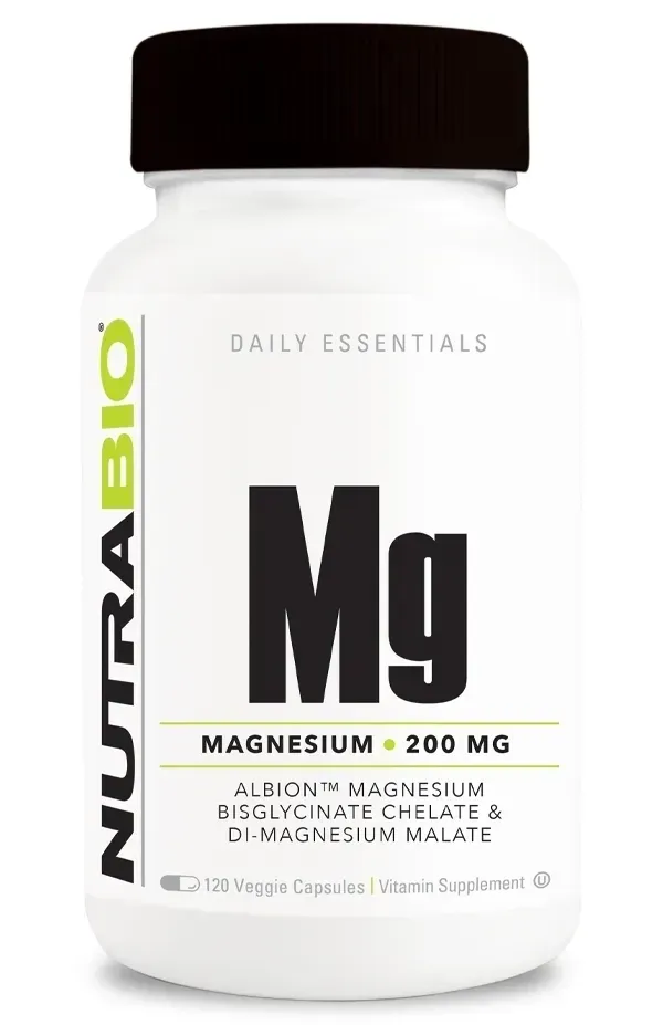 NutraBio Reacted Magnesium, Size: 120 Vegetarian Capsules