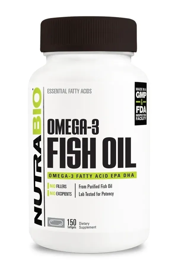 NutraBio Omega-3 Fish Oil 150 Softgels, Size: 150 Softgels