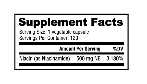 NutraBio Niacinamide Vitamin B-3