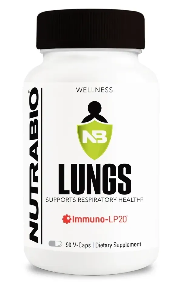 NutraBio Lungs, Size: 90 Vegetarian Capsules