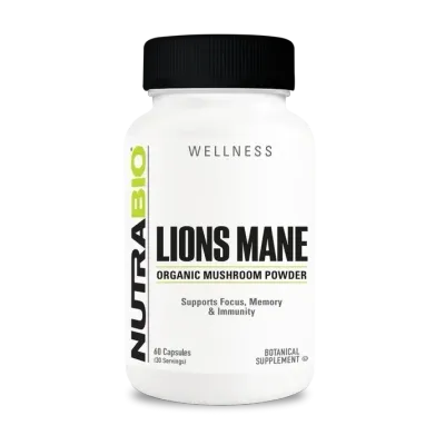 NutraBio Organic Lion&#39;s Mane 500 mg