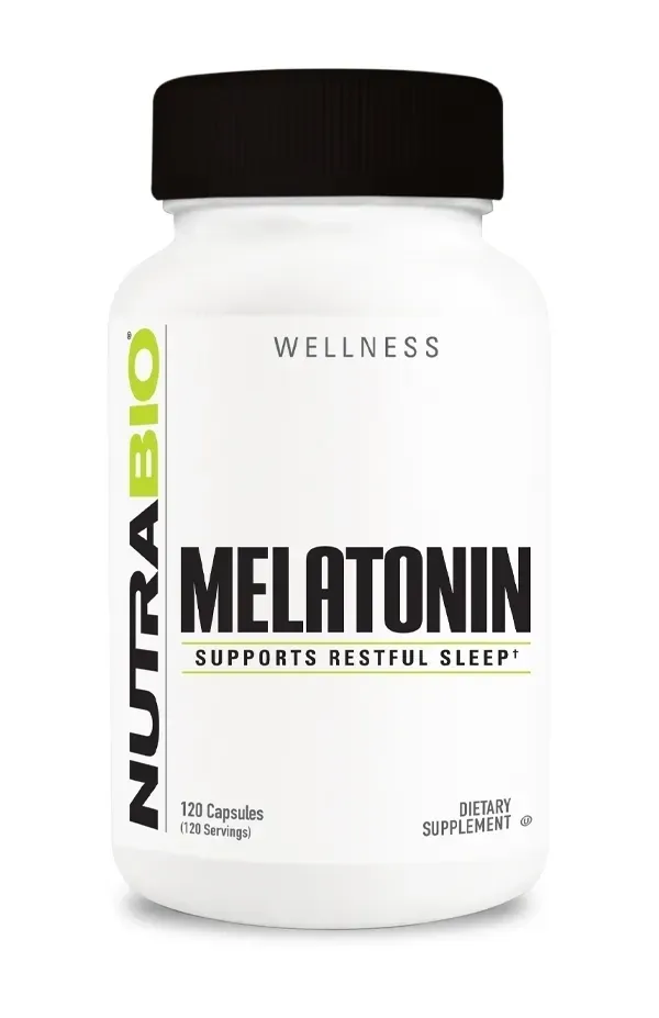NutraBio Melatonin 3mg, Size: 120 Capsules