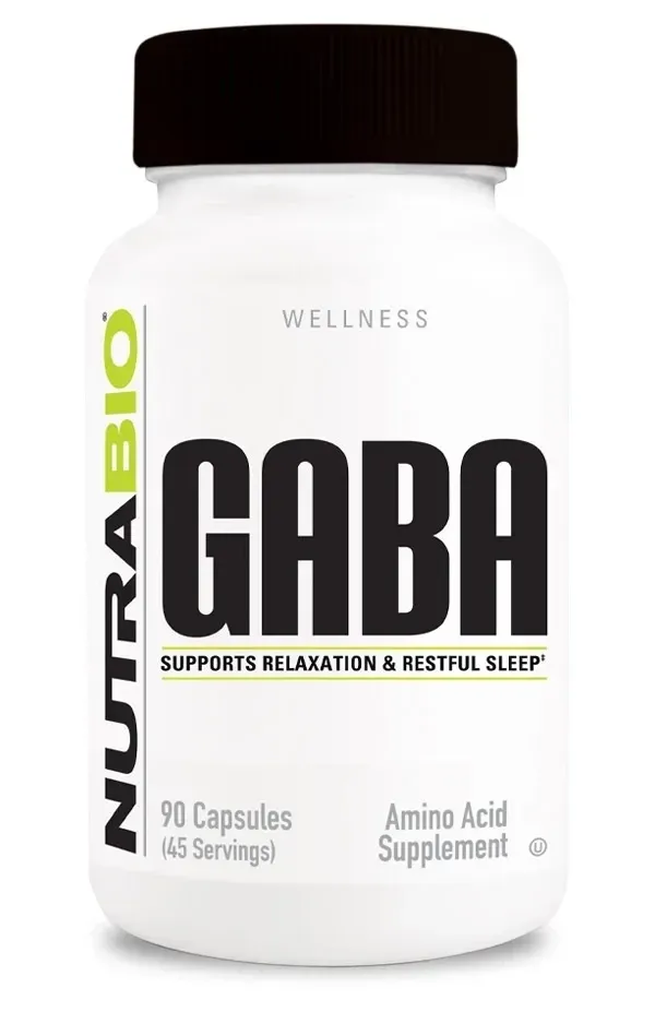 NutraBio GABA 500 mg, Size: 90 Capsules