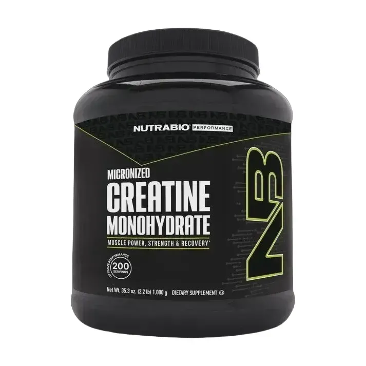 NutraBio Creatine Monohydrate 1000 g, Flavor: Unflavored, Size: 200 Servings