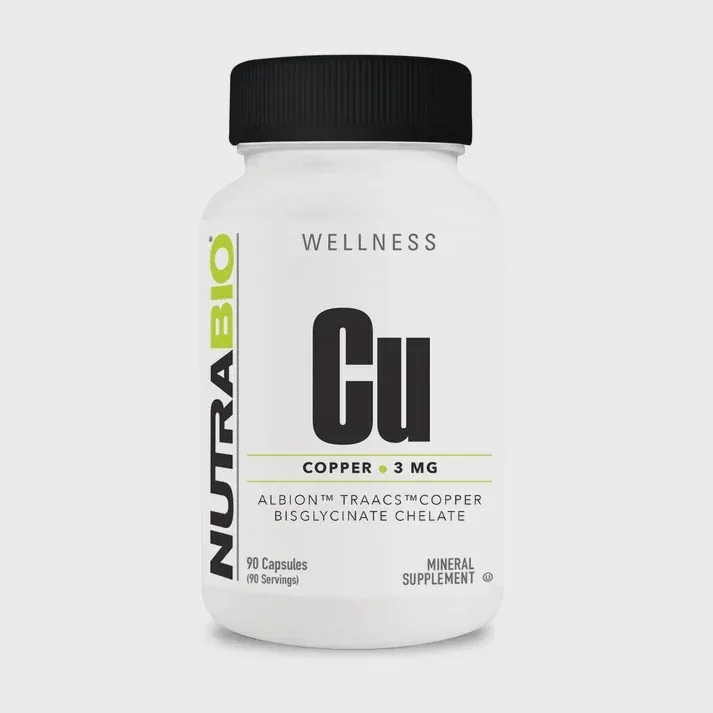NutraBio Copper Chelate 3 mg