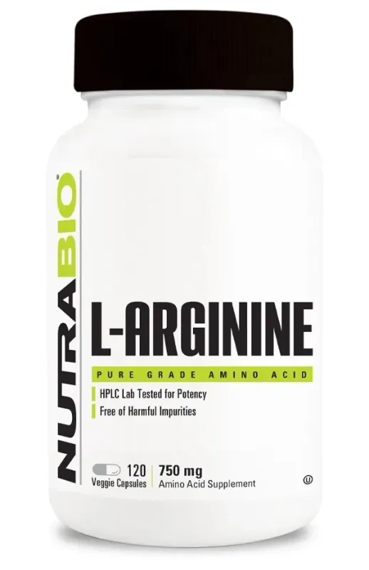 NutraBio Arginine 750 mg