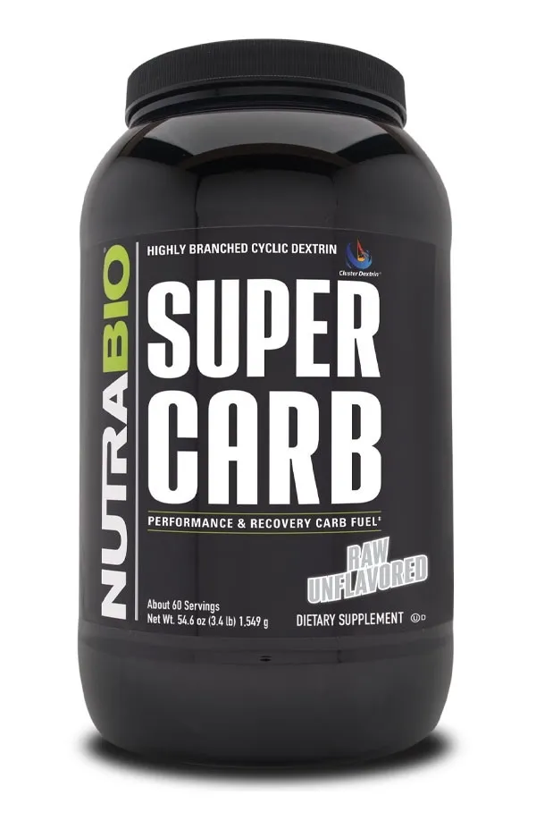 NutraBio Super Carb 60 Servings, Flavor: Unflavored, Size: 60 Servings