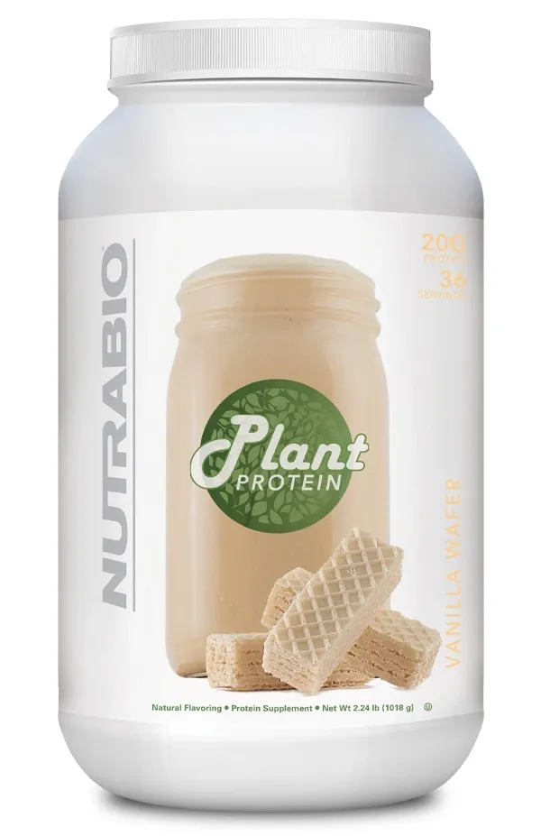 NutraBio Plant Protein 36 Servings, Flavor: Vanilla Wafer, Size: 36 Servings