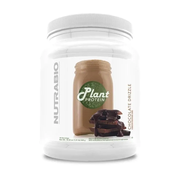 NutraBio Plant Protein 18 Servings, Flavor: Chocolate Drizzle, Size: 18 Servings