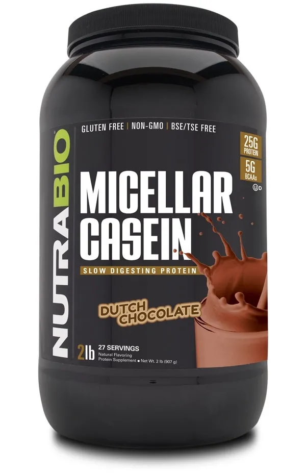 NutraBio Micellar Casein, Flavor: Chocolate, Size: 2 lb