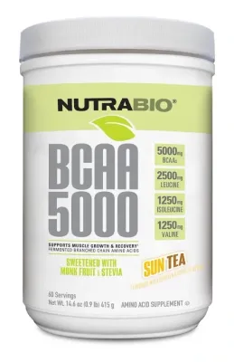 NutraBio BCAA Natural Powder