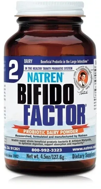 Natren Probiotics Bifido Factor Powder (Dairy) 4.5 oz, Size: 125 Servings
