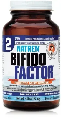 Natren Probiotics Bifido Factor Powder (Dairy) 4.5 oz Natren Probiotics Bifido Factor Powder (Dairy) 4.5 oz