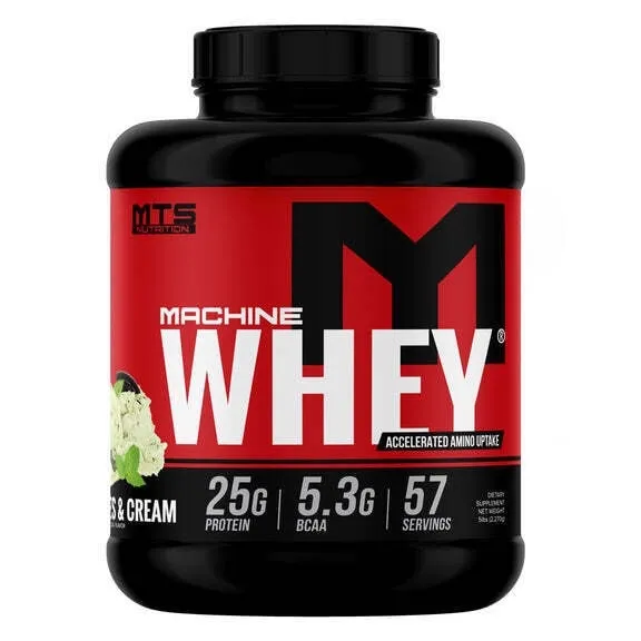 MTS Nutrition Machine Whey Protein, Flavor: Mint Cookies &amp; Cream, Size: 5 lb