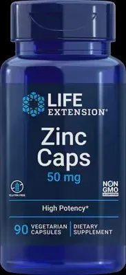 Life Extension Zinc Caps 50 mg