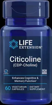 Life Extension Citicoline (CDP-Choline) 60 Capsules, Size: 60 Vegetarian Capsules
