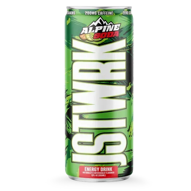 JST WRK Energy, Flavor: Alpine Soda, Notice: Limit 12 cans; overages refunded., Size: 1 Can / 12 fl oz