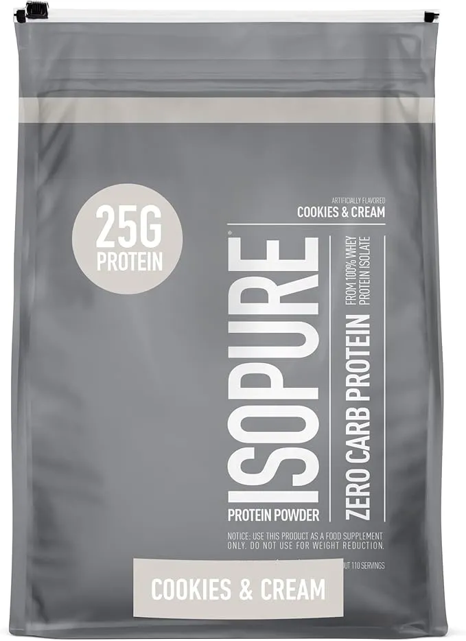 Isopure Zero/Low Carb Protein 7.5 lb, Flavor: Cookies &amp; Cream, Size: 7.5 lb