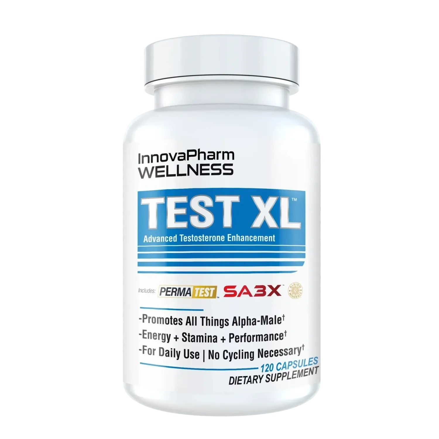 InnovaPharm Test XL, Size: 120 Capsules