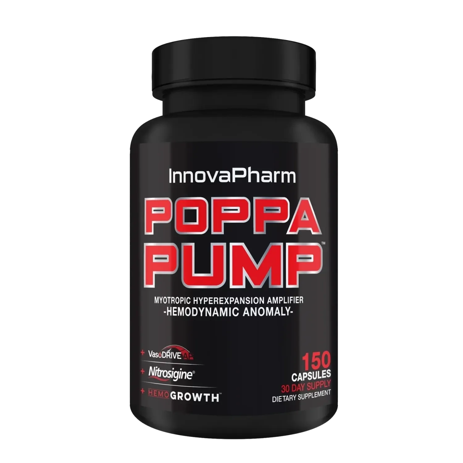 InnovaPharm Poppa Pump, Size: 150 Capsules