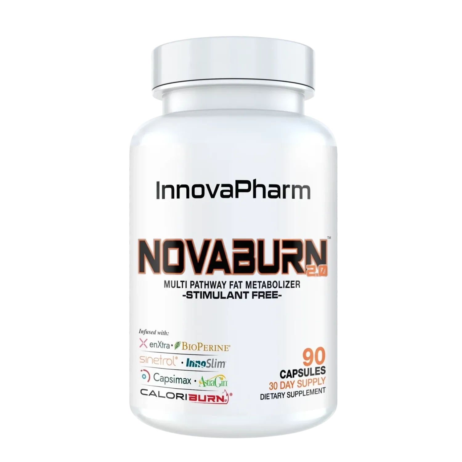 InnovaPharm NovaBurn 2.0 Stim Free, Size: 90 Capsules