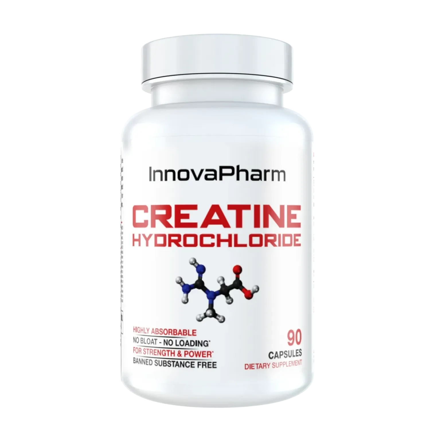 InnovaPharm Creatine Hydrochloride, Size: 90 Capsules