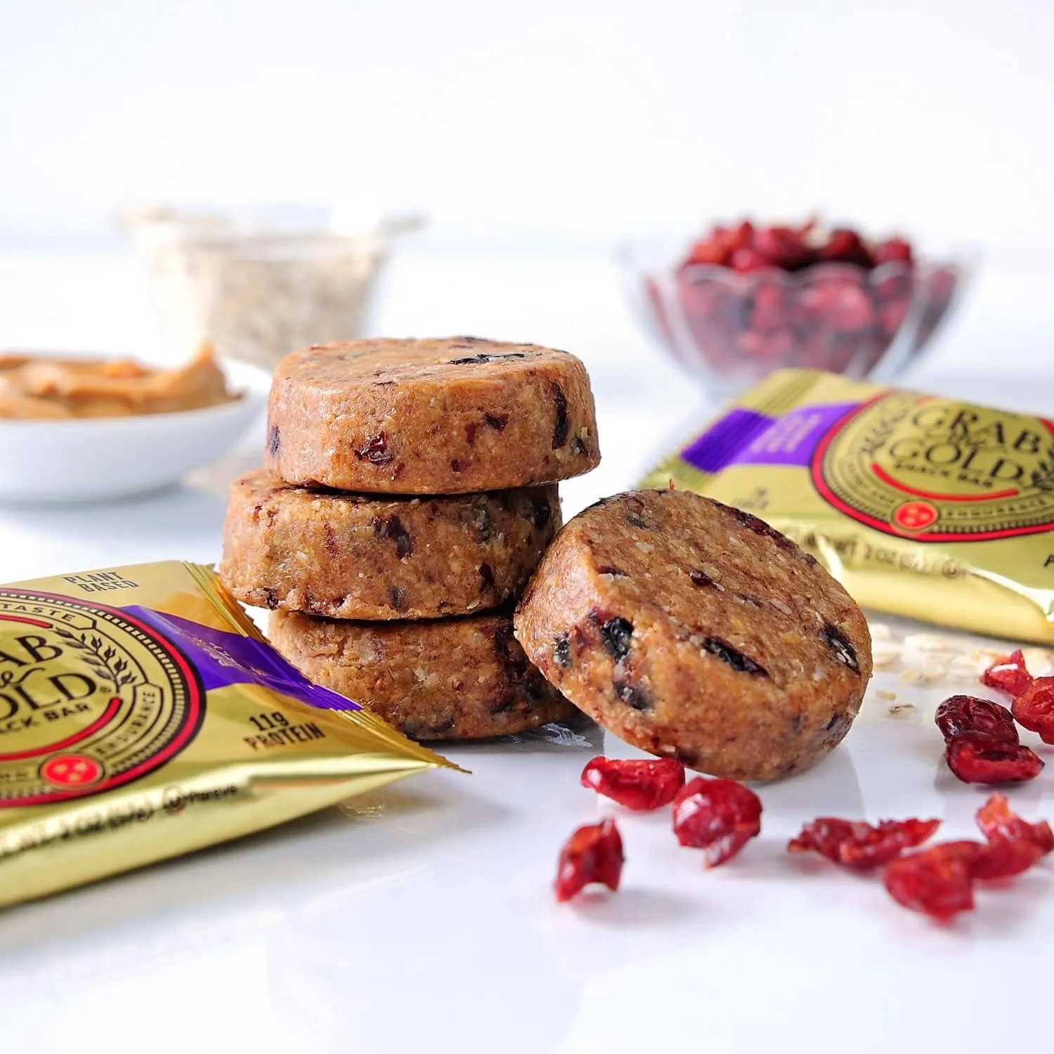 Grab The Gold Snack Bars, Flavor: Peanut Butter &amp; Jelly, Size: 1 Bar