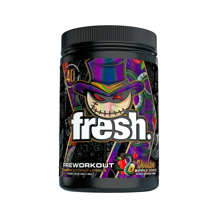 Fresh Supps Fresh Pre, Flavor: Voodoo Apple Cider, Size: 40/20 Servings