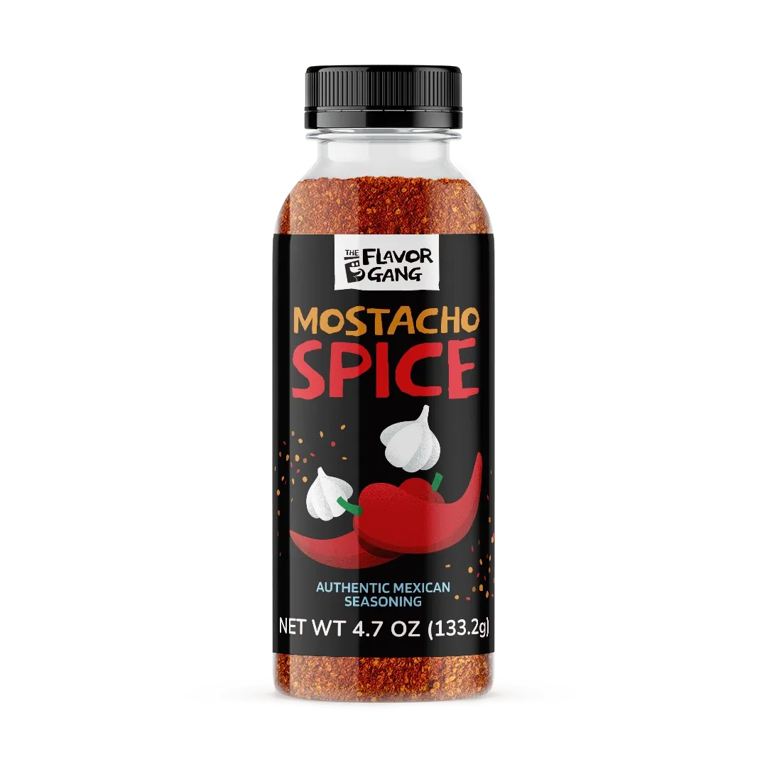 The Flavor Gang Flavor Spices, Flavor: Mostacho Spice (Authentic Mexican Seasoning), Size: 1 Bottle